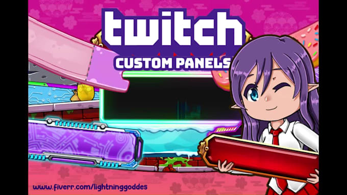 create chibi custom panels for your twitch