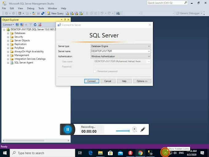 design and develop database