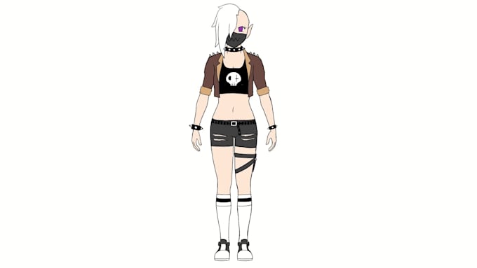 draw a reference sheet of your character
