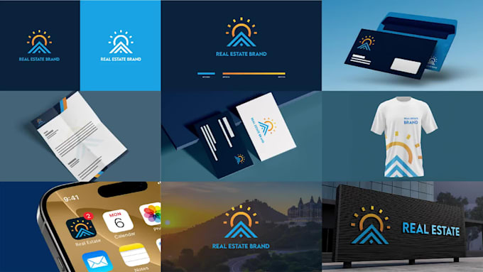 design a professional business logo and complete brand identity and social kit