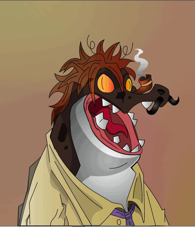 draw cartoon avatar for nft and crypto art