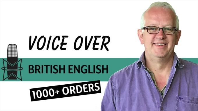 Hire a freelancer to record a professional male british english voice over