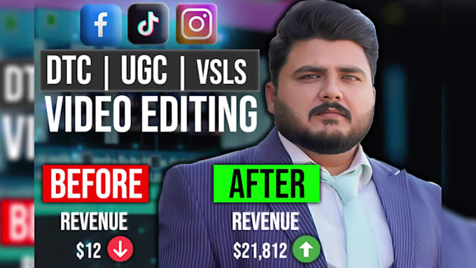 create ROI boosting facebook video ads, ugc, dtc creatives