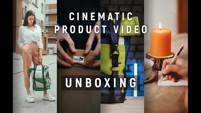 create a cinematic unboxing or promo video