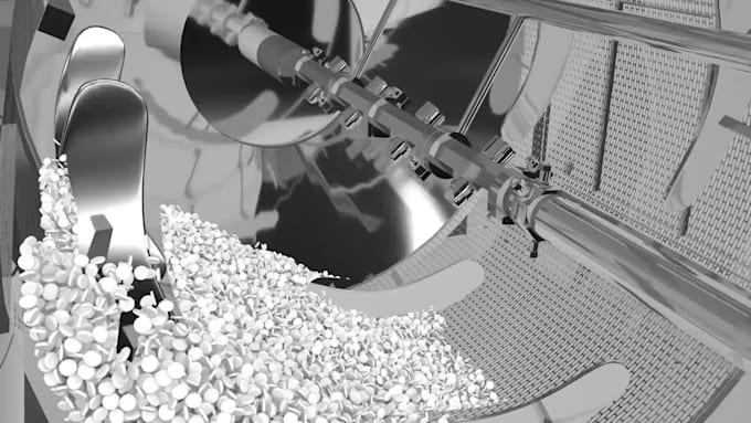 Create 3d industrial animation machine animation industrial machinery ...