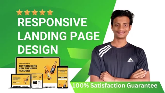 design a modern landing page or squeeze page within 24 hours