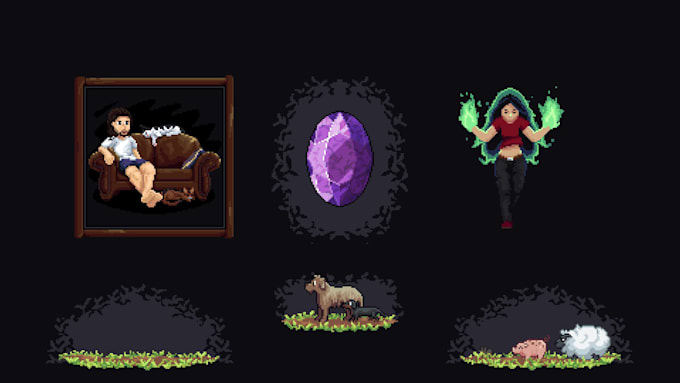 create pixel sprites and animations for your needs