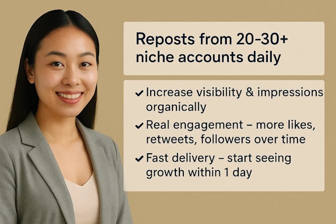 grow your twitter social media engagement by 20 plus reposts