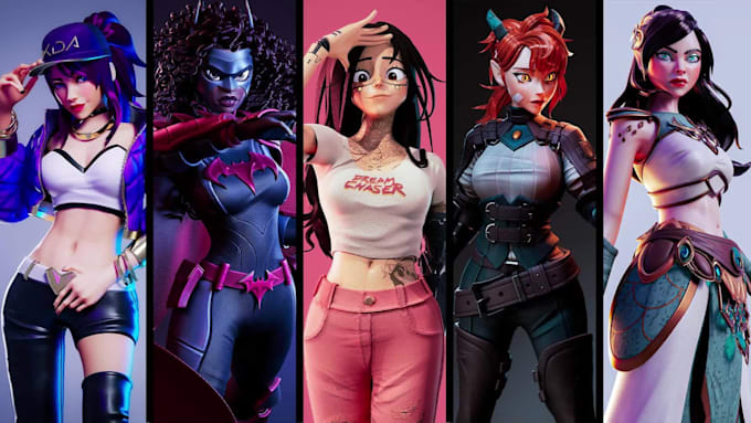 create a 3d character from 2d concept art