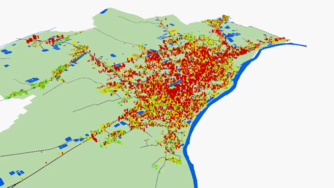 do gis mapping, spatial analysis, 3d modeling in arcgis qgis