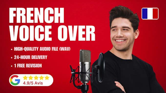 provide professional french voice over
