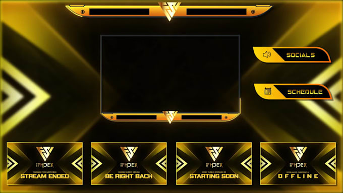 design twitch stream overlay and twitch animated overlay