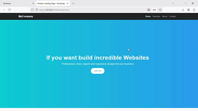 develop a stunning and professional  landing page website for you