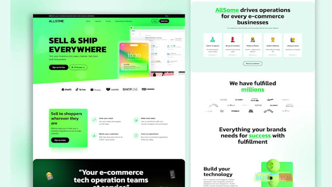 do figma UI UX design for websites and landing page