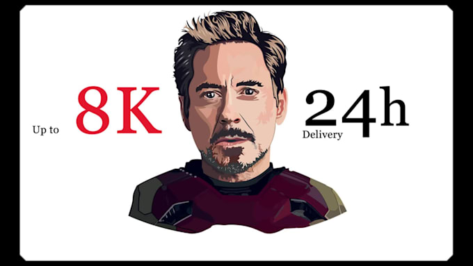 make a vector portraits from your photo in 24 hours