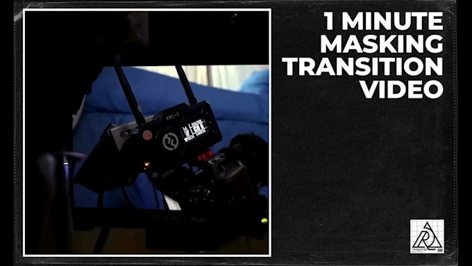 1 minute video editing, with masking transitions