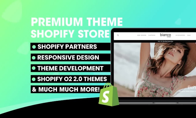 create a custom premium theme shopify store site