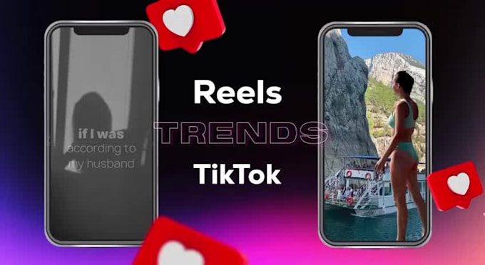 create dynamic video for reels tik tok, collage