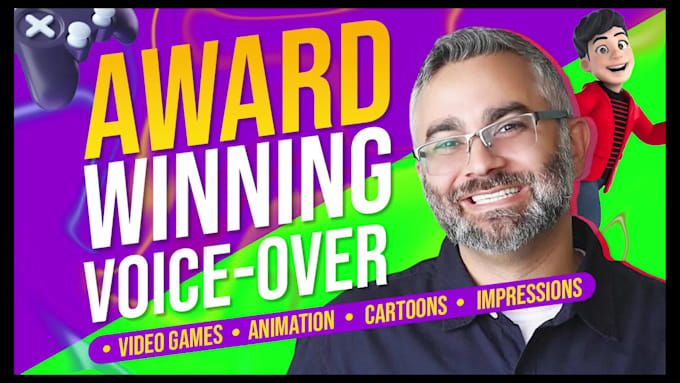 record your videogame, cartoon, or animation male voice over