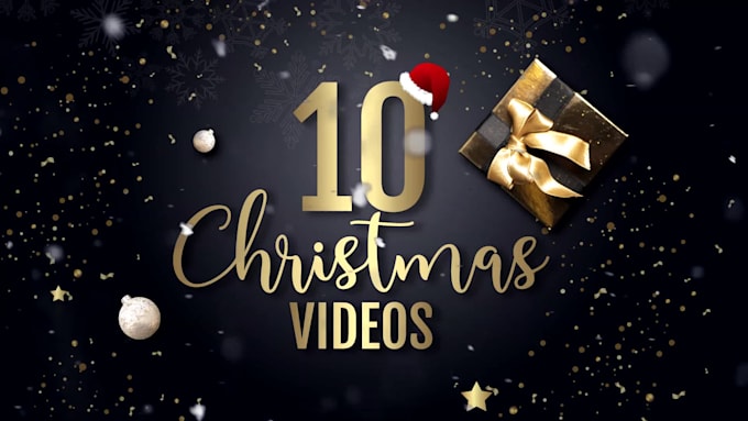 create 10 new year holiday videos