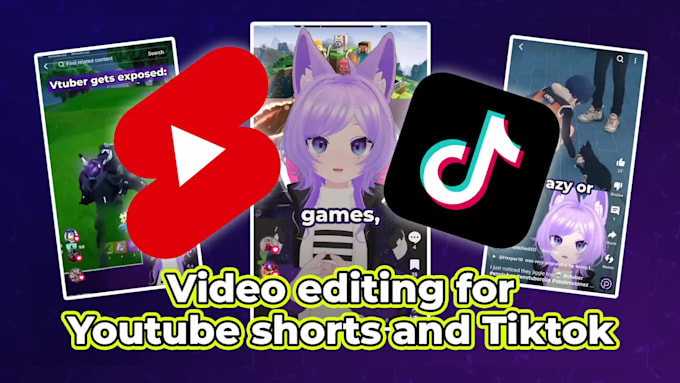 edit a vtuber or gaming tiktok and or youtube short for you