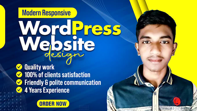 design and build a modern responsive wordpress website
