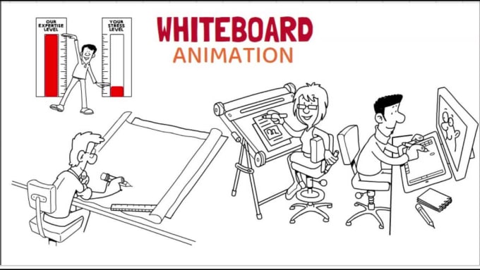 I will do custom whiteboard animations for your business