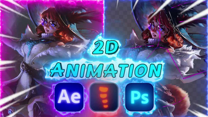 animate and loop your 2d character, picture or any object