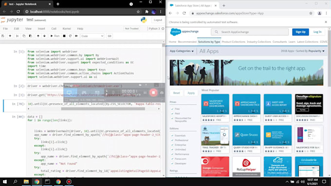 do web scraping with python