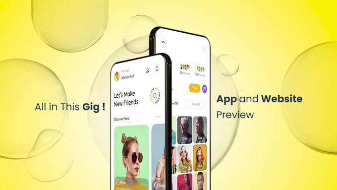 create custom app video promo for play store and app store