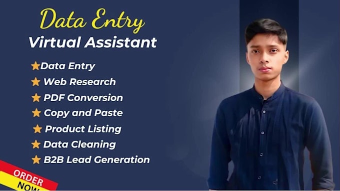 data entry, mining, copy paste, PDF conversion, excel work