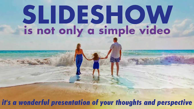 create a story based elegant and dynamic slideshow video