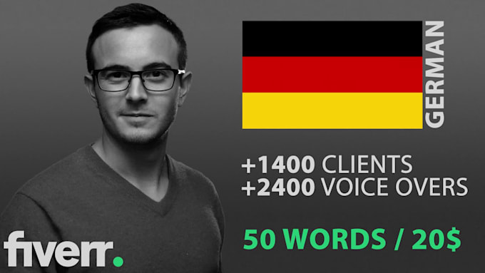 be your professional german male voice over artist