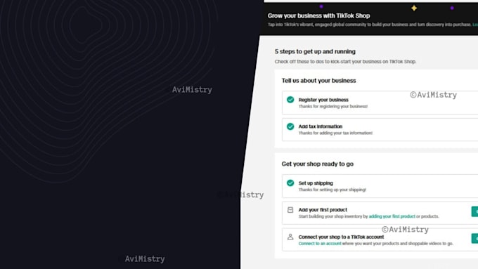fix tiktok shop verification issues, set up dropshipping, and optimize shop