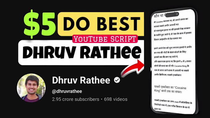 dhruv rathee style youtube script on any topic