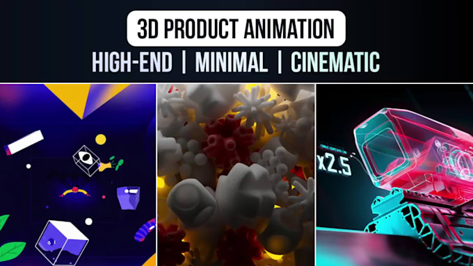 create 3d product motion design