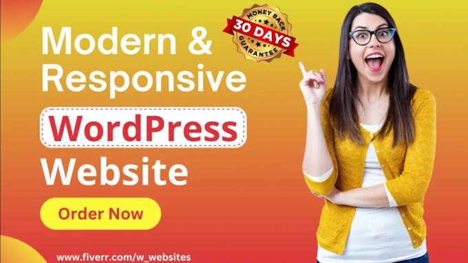 design modern and responsive wordpress website