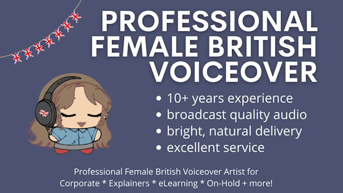 record a professional british english voiceover