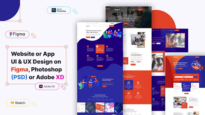do figma website, landing page or UI and UX design for you