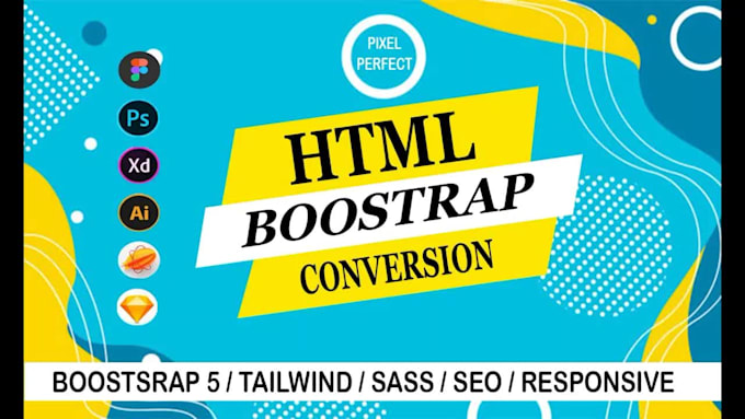 convert figma to HTML PSD to HTML xd to HTML sketch to HTML