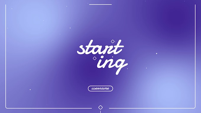create colorful gradient animated stream overlay pack for twitch