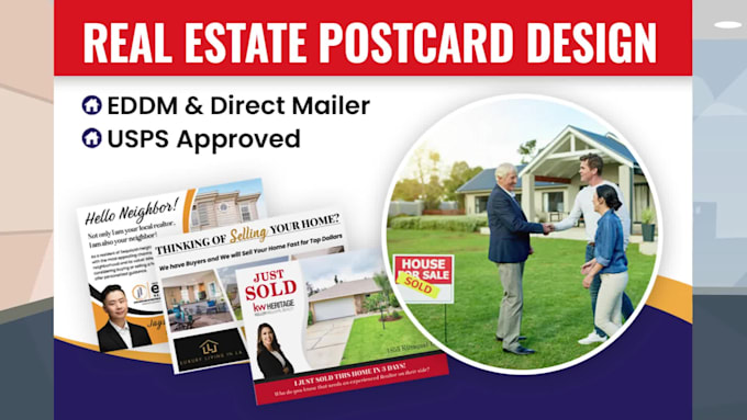 design real estate postcards that attract buyers and sellers