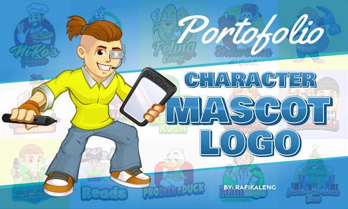design a professional cartoon mascot logo
