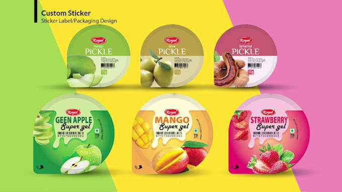 do sticker label, food packaging, and custom stickers