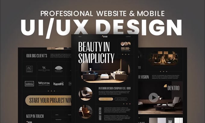 design UI UX design for mobile app, website UI UX design