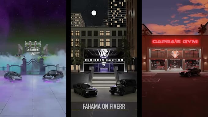 make 3d intro for shopify clothing brand website