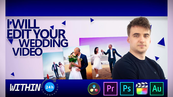 provide urgent and flawless wedding video editing