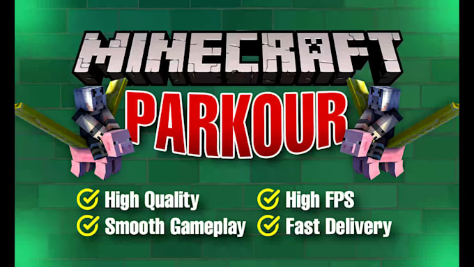 record minecraft parkour footage high quality