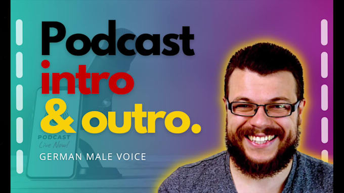 record your german intro outro podcast voice over