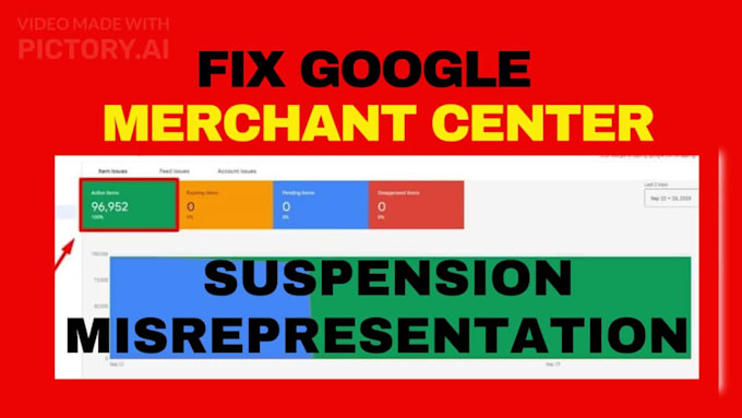 fix google merchant center suspension, misrepresentation, gtin, feed issues, gmc